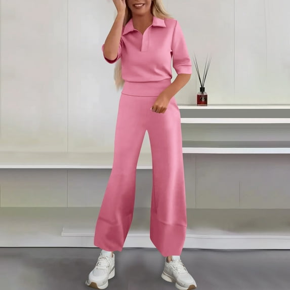 Ndbuld Womens 2 Piece Workout Sets Short Matching Casual Summer Outfits Slim Fitted Going Out Gym Yoga Athletic Tracksuits Pink M