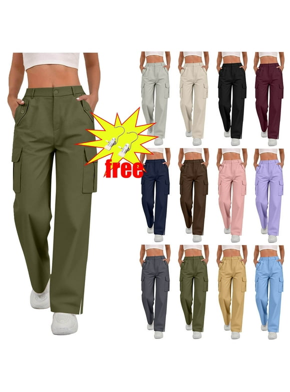 Fashion Pants Women Ladies Solid-color Stretch Belt Long Pants String Button Pockets Pants Trousers