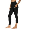 thumbnail image 1 of Ndbuld Yoga Pants Pants for Women Women Workout Out Pocket Leggings with Fleece Fitness Sports Running Yoga Athletic Pants Black L, 1 of 1