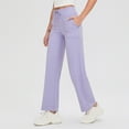 thumbnail image 1 of Ndbuld Yoga Pants Wide Leg Pant Women's Long Solid Color Hip Lift Fitness High Waist Elastic Exercise Yoga Pants, 1 of 3