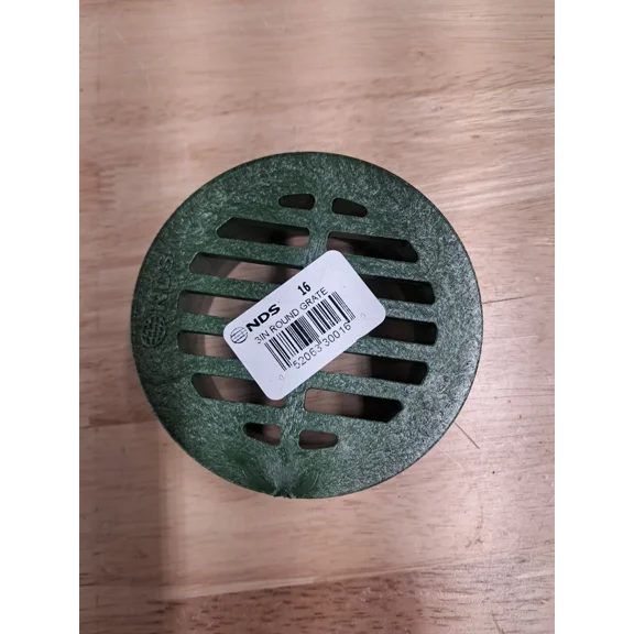 Nds Round Drainage Grate Plastic Green 3" #16
