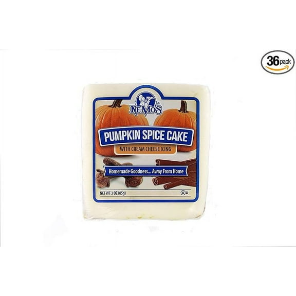 Ne-Mo's Bakery Pumpkin Spice Cake Square - 36 Pack