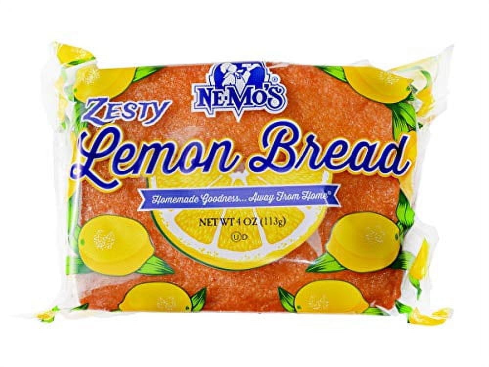 Ne-Mos Zesty Lemon Cake Bread, 4 Ounce [12-Pack]