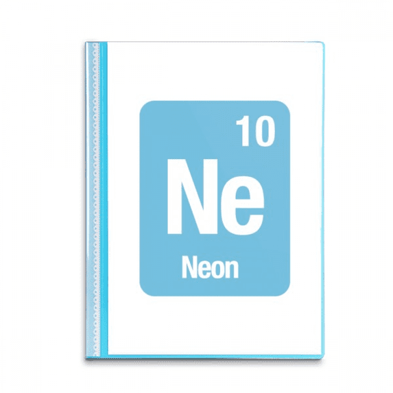 Ne Neon Checal Element Science Book Sheet Protectors Portfolio Binder Folder