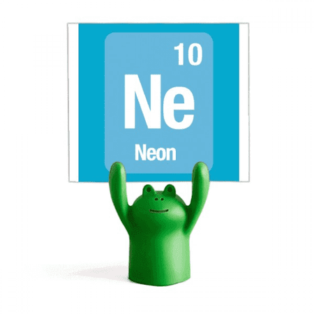 Ne Neon Checal Element Science Memo Holder Cartoon Animal Frog Stand Decoration