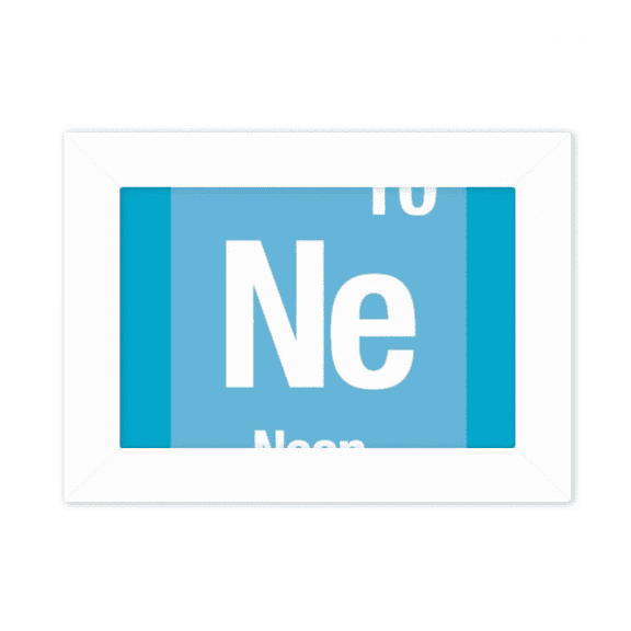 Ne Neon Checal Element Science Photo Mount Frame Picture Art Painting Desktop 5x7 inch