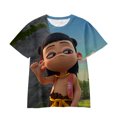 thumbnail image 1 of Ne Zha2 Motongnaohai Film 2025 Movie Ancient Chinese Mythology Gods Protection Deity Adult child Short T-Shirt 3D printing top, 1 of 3