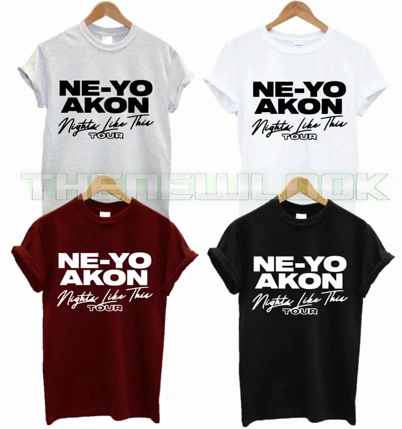 Ne-yo Akon Nights Like This Tour T-Shirt 2026 Concert Music Unisex Tee