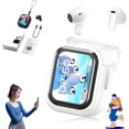 thumbnail image 1 of Ne20 Earbuds, Ne20 Translation Earbuds with 140 Language AI Translator Real Time, LCD Touch Screen, IPX6 Waterproof, HD Stereo Sound for Travel, Business, Learning (White), 1 of 9