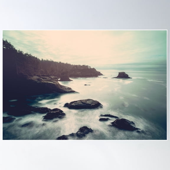 Neah Bay - Pacific Coast Melody Poster Wall Art, Modern Wall Decor For Living Room Bedroom, 16x24 UNFRAMED