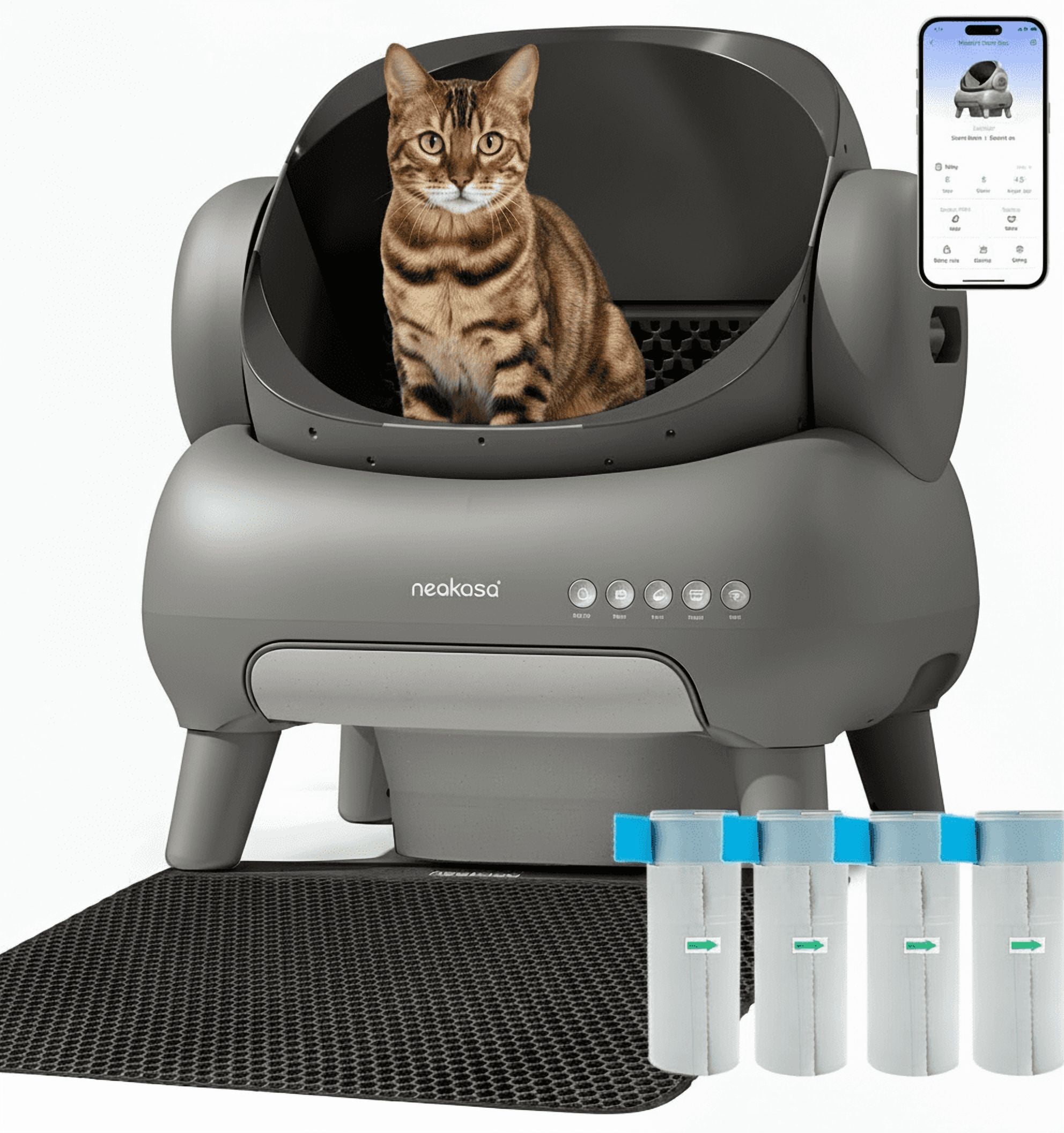 Neakasa M1 Plus Self Cleaning Cat Litter Box, App Control, Open