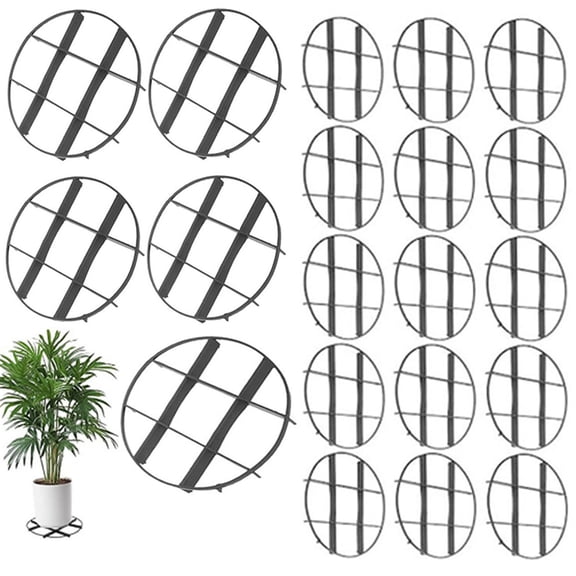 Nealison 20Pcs Plastic Plant Saucer StandsRound Flower Pot Feet, Drainage Risers & Elevators for Indoor and Outdoor Potted Plants.