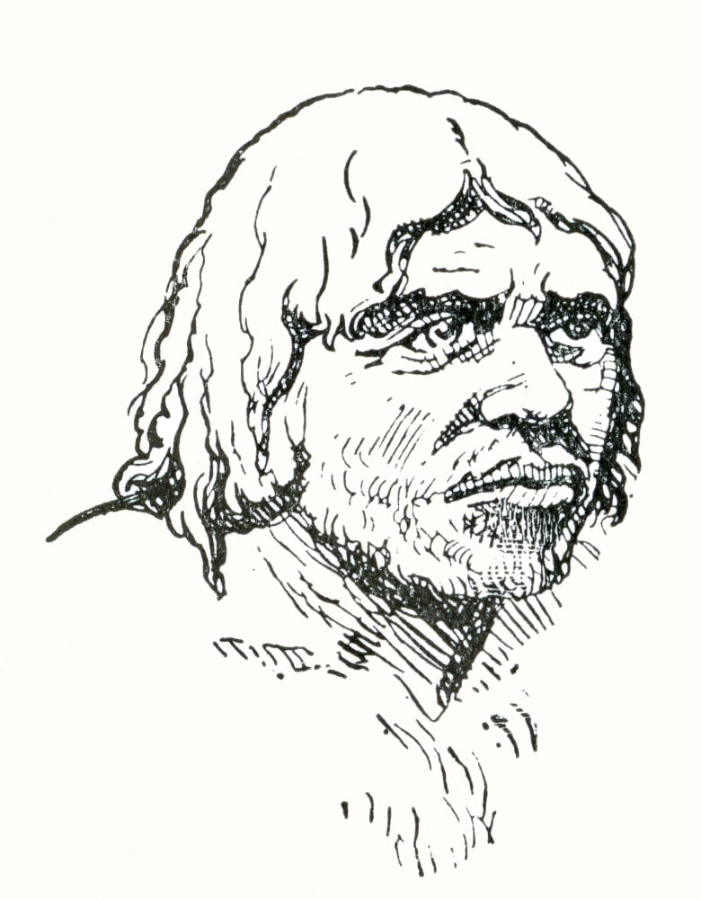 Neanderthal or Neandertal man After a work c1920 Canvas Art - Ken Welsh Design Pics (24 x 30)