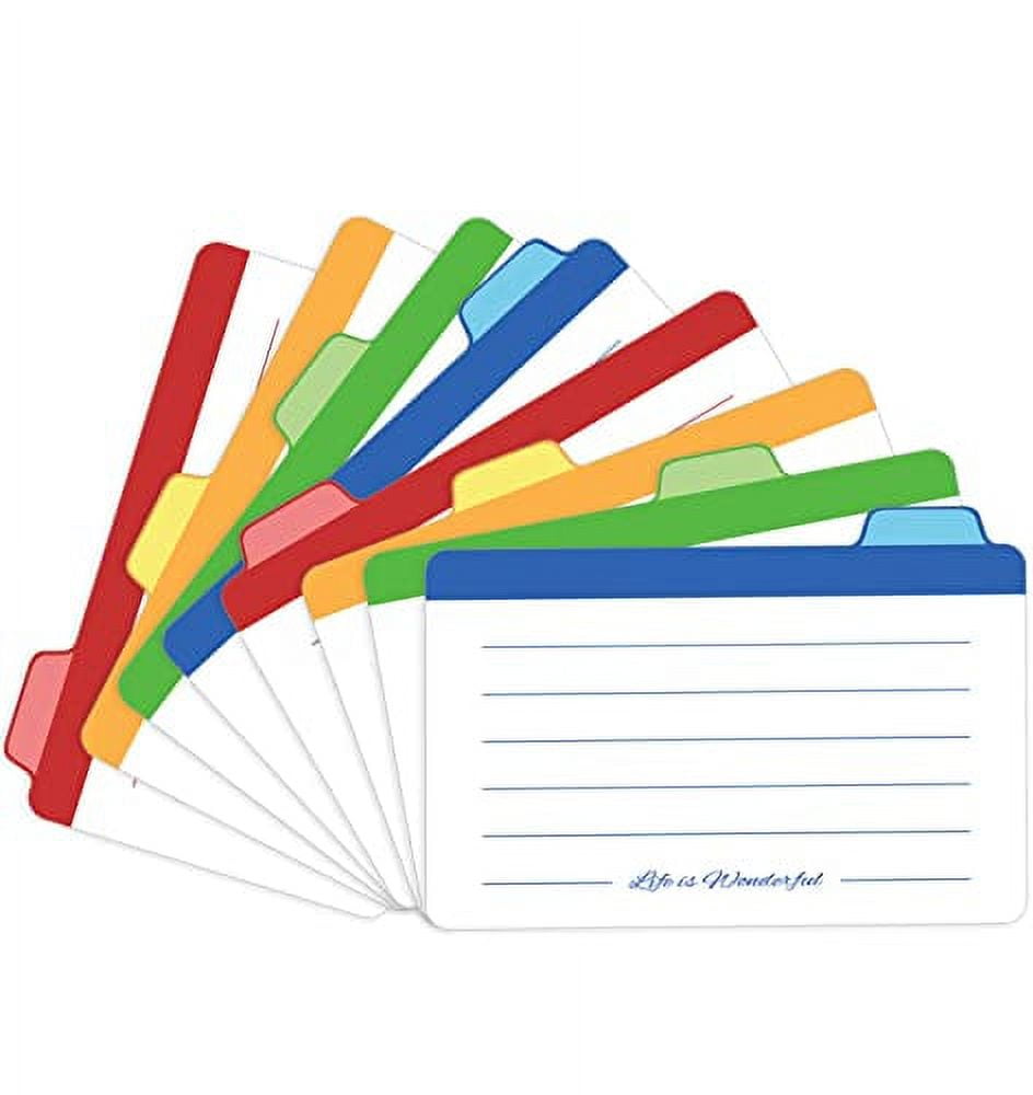Neando Index Cards Guide Dividers 3x5 inches, the Blank Index Cards