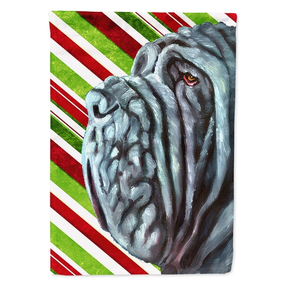 Neapolitan Mastiff Candy Cane Holiday Christmas Garden Flag
