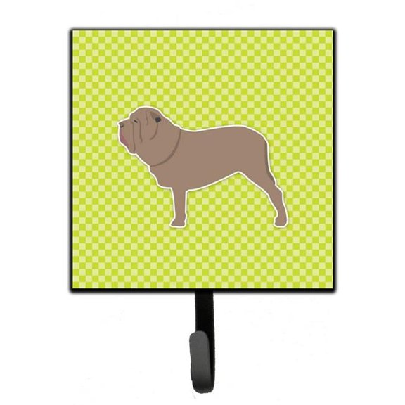 Neapolitan Mastiff Checkerboard Green Leash or Key Holder