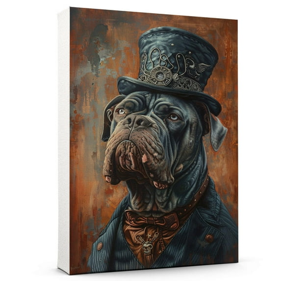 Neapolitan Mastiff Dog Canvas Painting Canvas Art Prints Bathroom Artwork for Wall Living Room Bedroom Bathroom Wall Art Framed Art Wall Decor Wood Wall Hanging Art