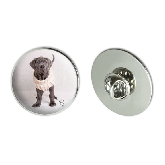 Neapolitan Mastiff Dog Nifty Sweater Metal 1.1" Tie Tack Hat Lapel Pin Pinback