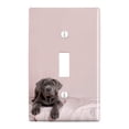 thumbnail image 1 of Neapolitan Mastiff Dog in Bed Plastic Wall Decor Toggle Light Switch Plate Cover, 1 of 4
