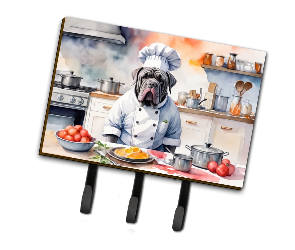 Neapolitan Mastiff The Chef Leash or Key Holder 6 in x 9 in