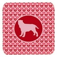 thumbnail image 1 of Neapolitan Mastiff Valentine Hearts Foam Coasters, Set - 4, 1 of 1