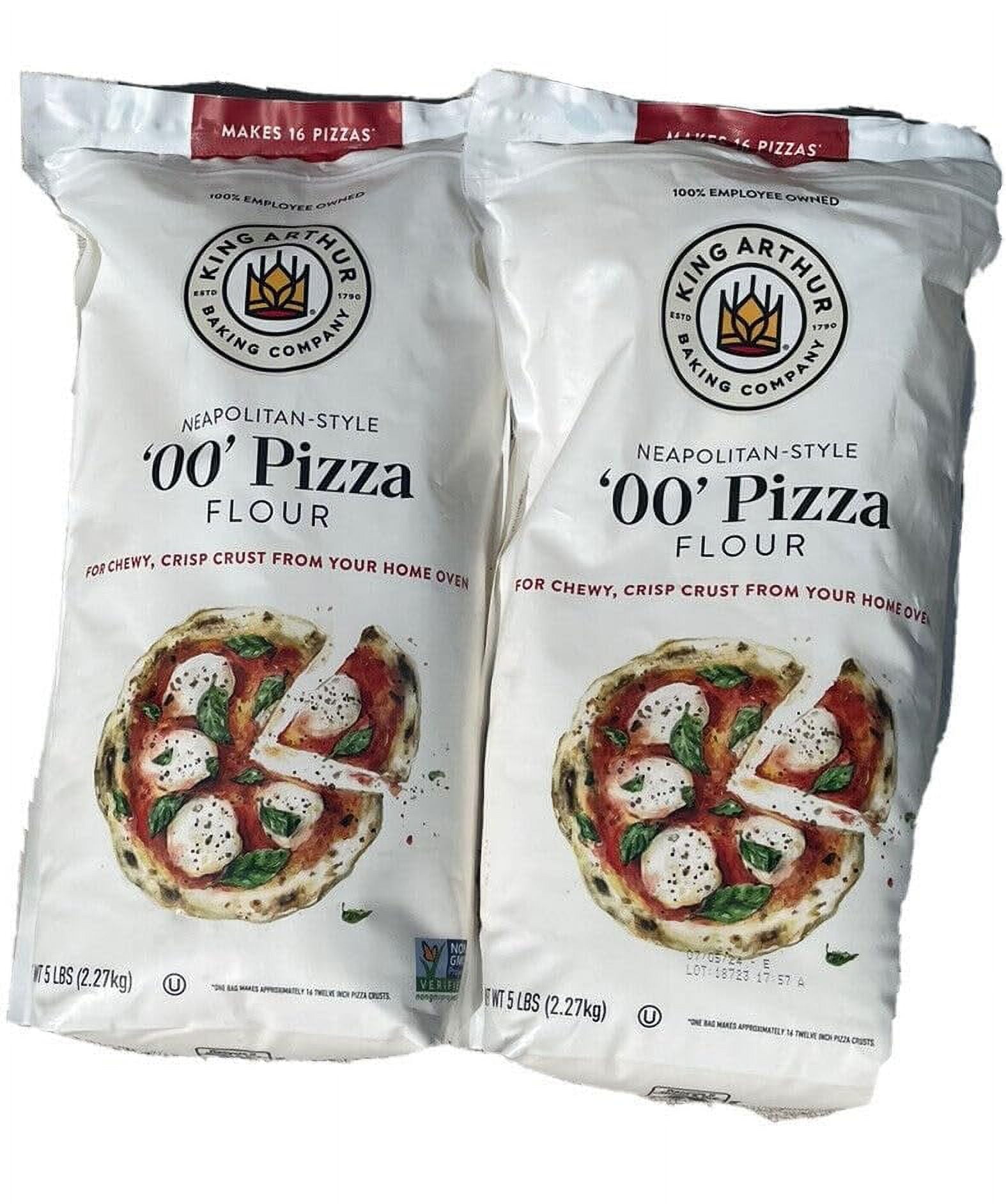 Neapolitan Style "00" Pizza Flour, Pack Of 2, Bundled With Langs Recipe