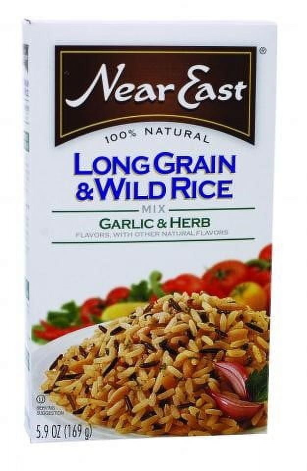 Near East Garlic & Herb Long Grain & Wild Rice Mix, 5.9 Ounce Boxes ...