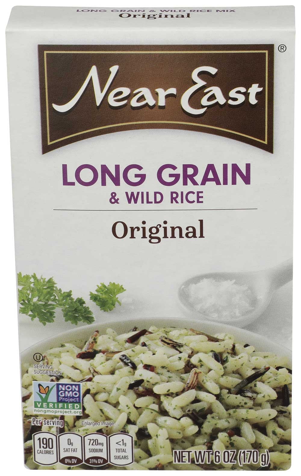 Near East Lg Grn Wld Rice - 6 Oz Pack -- 12 Case