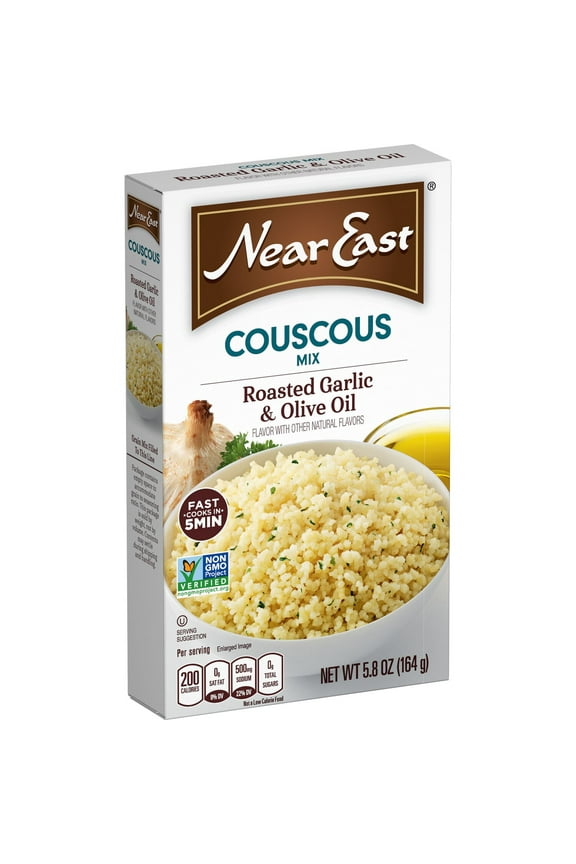 Roasted Garlic & Olive Oil Couscous Mix, Packaged Meal, Shelf-Stable 5.8 oz Box