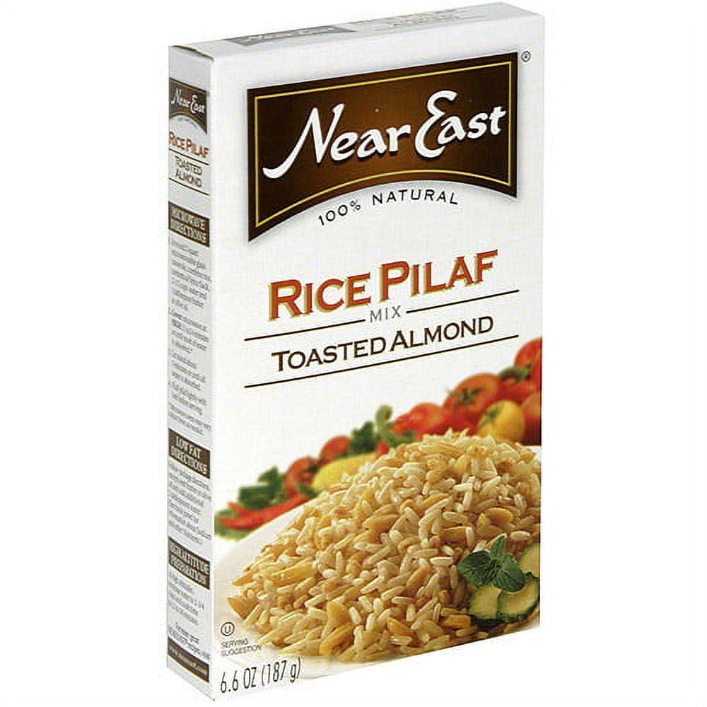Near East Toasted Almond Rice Pilaf Mix, 6.6 oz (Pack of 12)