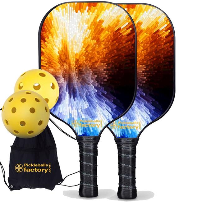 Near Me Pickleball Set - Cubes Pickleball Paddles, Pickleball Set for Beginners, Carbonfiber Graphite