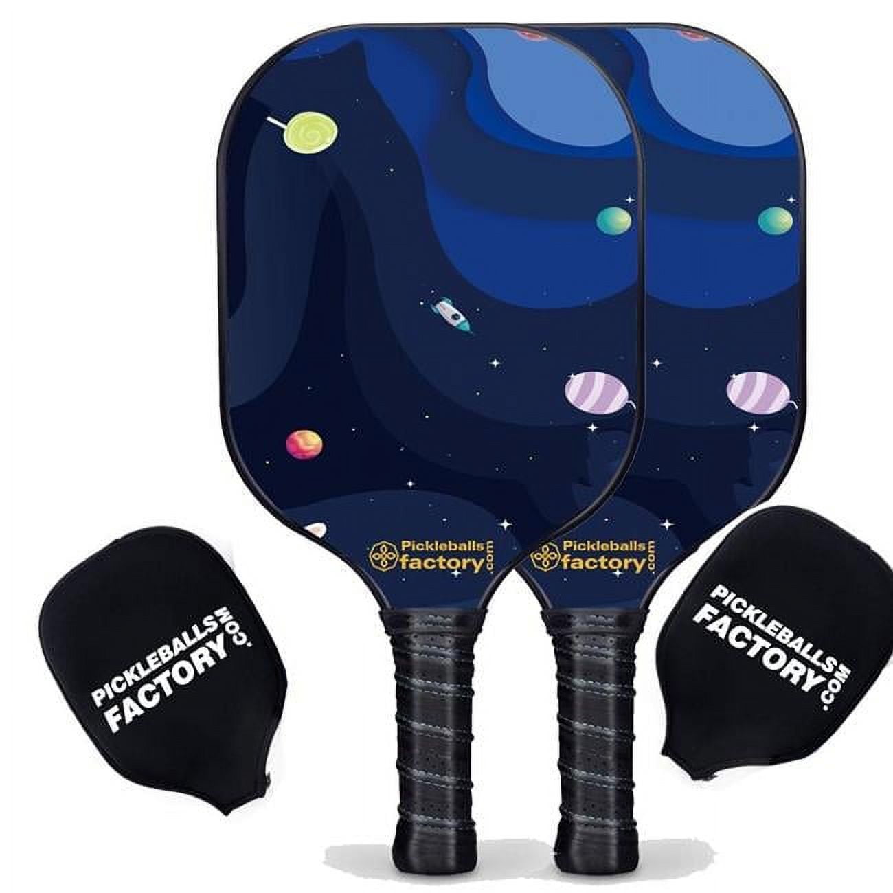 Near Me Pickleball Set - Starry Night Pro Pickleball Paddle, Best Beginner Pickleball Paddles Sets, Glassfiber Graphite