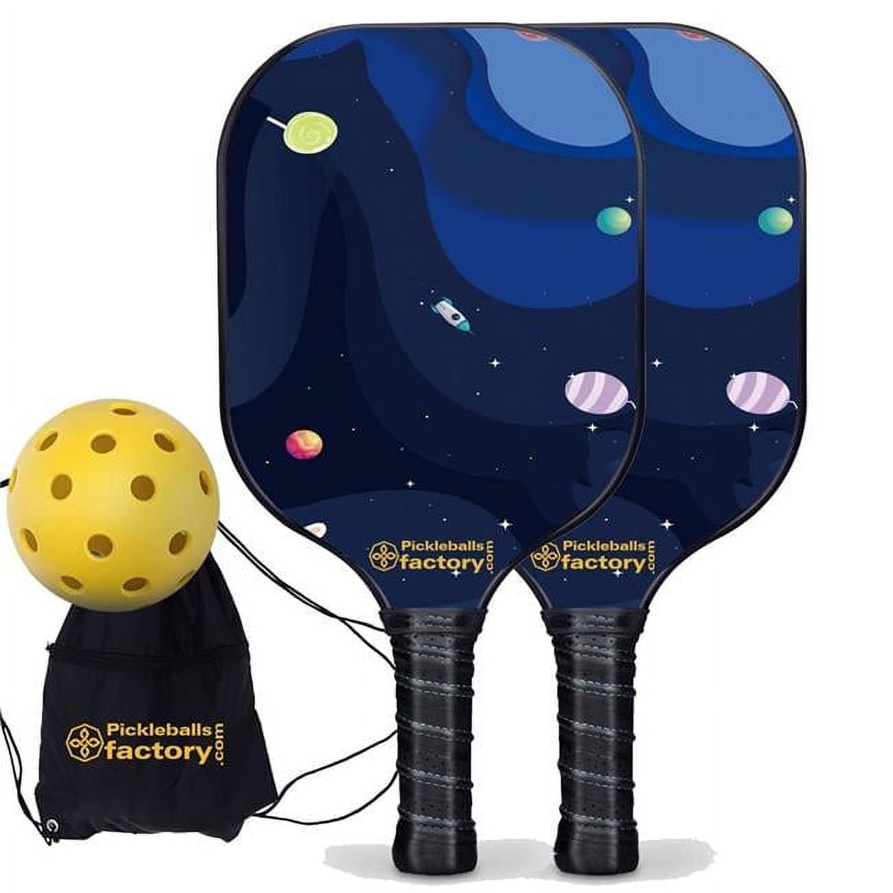 Near Me Pickleball Set - Starry Night Pro Pickleball Paddle, Best Beginner Pickleball Paddles Sets, Glassfiber Graphite