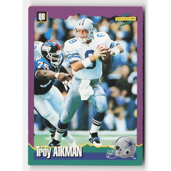 Near Mint 1994 Score Troy Aikman #2 Dallas Cowboys Football Card