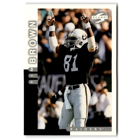 Near Mint 1998 Score Tim Brown #45 Oakland Raiders NFL Football Card Oakland Raiders NFL FOOTBALL Trading Card