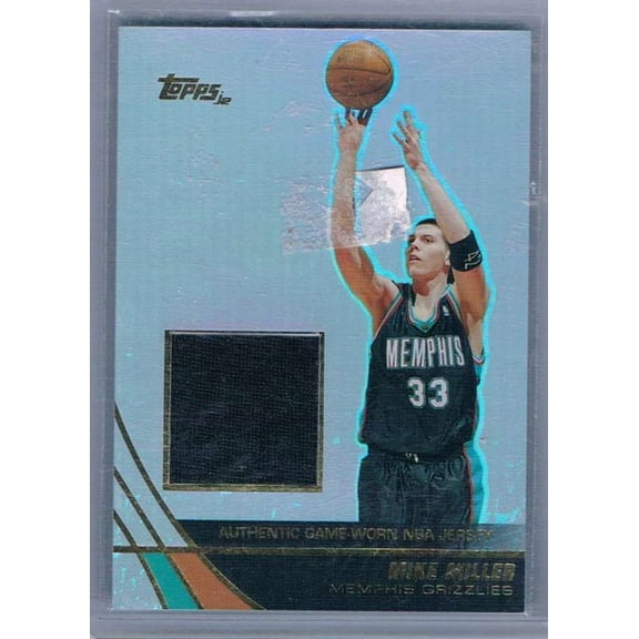 Near Mint 2003-04 Topps Jersey Edition Mike Miller #MM Piece Of Authentic Memphis Grizzlies Basketball Card Memphis Grizzlies NBA Basketball Card