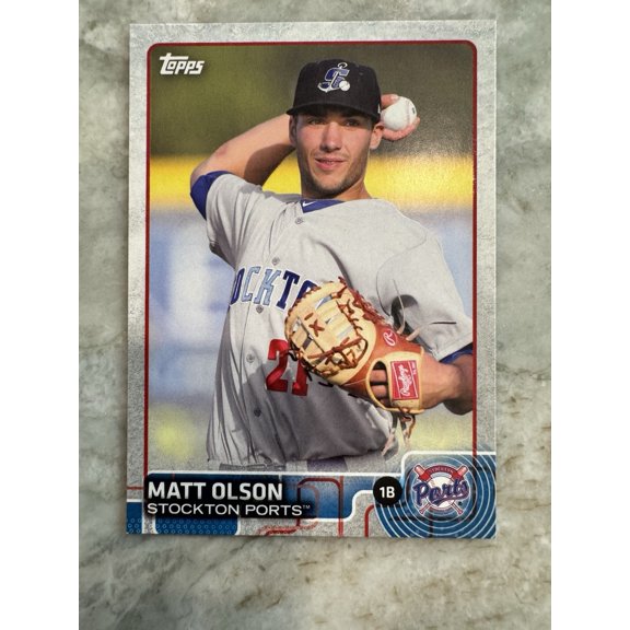 Near Mint 2015 Topps Pro Debut Matt Olson #176 Stockton Ports Baseball Card