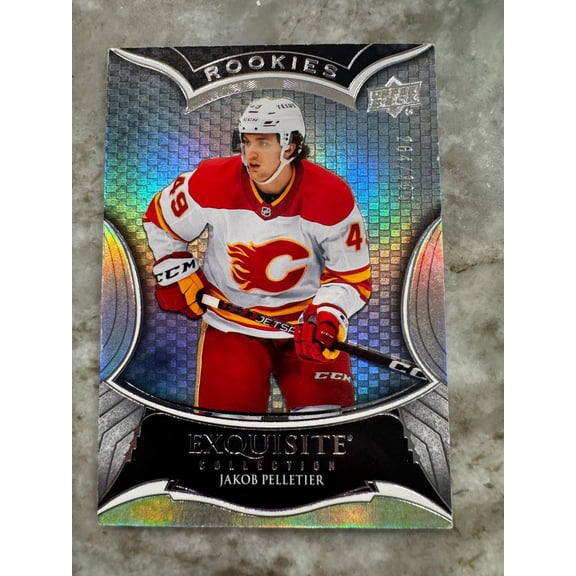 Near Mint 2023 Upper Deck Exquisite Jakob Pelletier JP Rookie Calgary Flames NHL Hockey Card