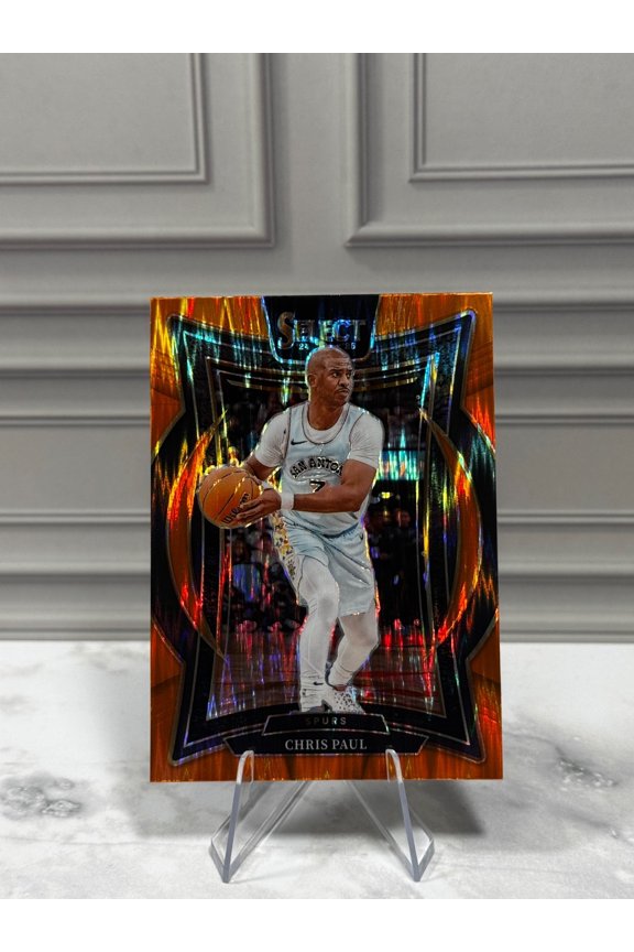 Near Mint 2024-25 Panini Select Concourse Chris Paul #22 Orange Flash Prizm Basketball Card