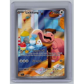 Near Mint 2024 Temporal Forces Lickitung Secret Rare IR Holo #180/162 Pokemon Trading Card