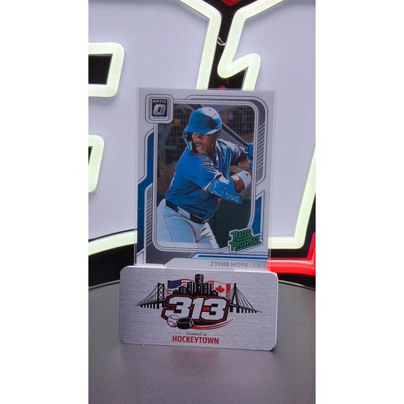 Near Mint 2026 Donruss Rated Prospect #182 Zyhir Hope Los Angeles Dodgers Baseball Card Los Angeles Dodgers MLB Baseball Trading Card
