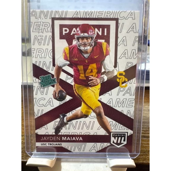 Near Mint 2026 Panini The National NIL Jayden Maiava NIL5 81/399 USC Trojans Football Card USC Trojans NCAA Football Trading Card
