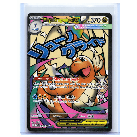 Near Mint 2026 Pokemon Ascended Heroes Mega Dragonite ex Holo Mega Attack Rare #271/217 English