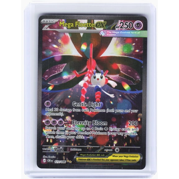 Near Mint 2026 Special Illustration Rare Mega Floette ex 117/86 Chaos Rising Holo English Pokemon Card