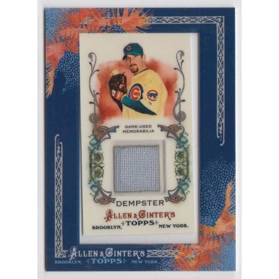 Near Mint Allen & Ginter Relics Ryan Dempster Relic Jersey Card #AGR-RD Cubs Chicago Cubs MLB Baseball Trading Card