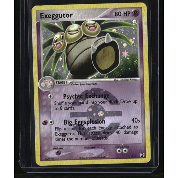 Near Mint FireRed & LeafGreen Exeggutor Reverse Holo #5/112 Pokemon Trading Card