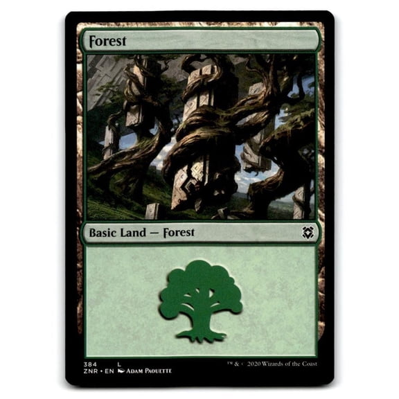 Near Mint Forest Land Magic The Gathering Zendikar Rising #384 Trading Card