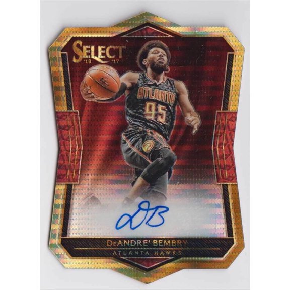 Near Mint NBA Select Die-Cut Rookie Autographs Pulsar Prizm #20 Atlanta Hawks Atlanta Hawks NBA Basketball Trading Card