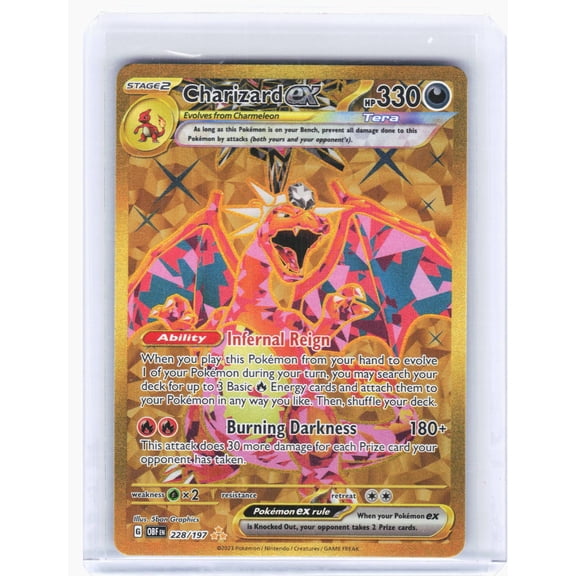 Near Mint Obsidian Flames Charizard ex Holo Hyper Rare #228 Pokemon TCG English 2023