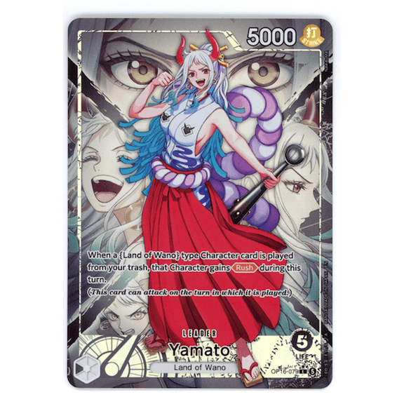 Near Mint One Piece Card Game Time of Battle Yamato Holo Leader Alt Art #OP16-079
